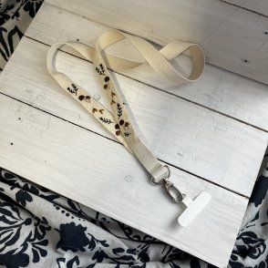 Vyšívaný popruh na telefon – Hříbky - druhý obrázek z galerie