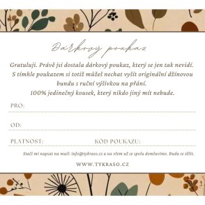 Dárkový poukaz – 1000 - první obrázek z galerie