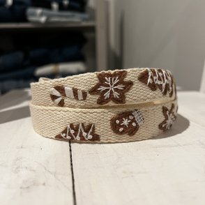 Vyšívaný popruh na telefon – Perníček - první obrázek z galerie