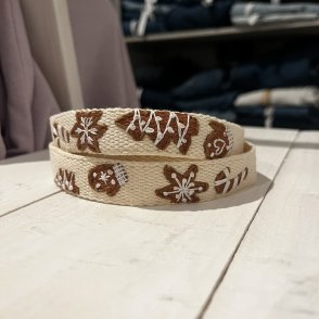 Vyšívaný popruh na telefon – Perníček - druhý obrázek z galerie